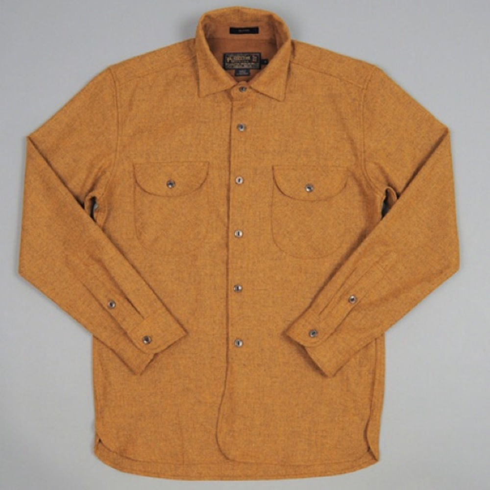 Pendleton Oliver Shirt, Amber Mix Solid Medium